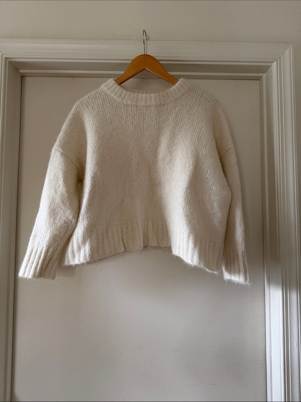 Jenni Kayne Alpaca Cozy Ivory Crewneck Sweater